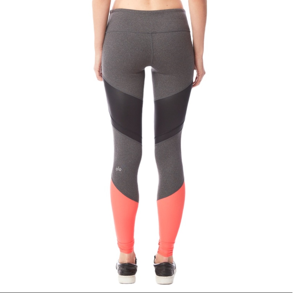 Alo Yoga Sheila Colorblock mesh leggings size XS - Picture 2 of 14